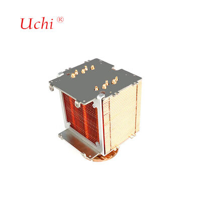 High-Power Pure Copper Zipper Fin Heat Pipe LED Heat Sink