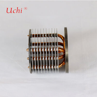 Copper Heat Pipe Zipper Fin Heat Sink For Industrial Lights