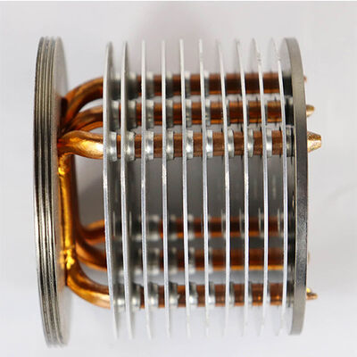 Copper Heat Pipe Zipper Fin Heat Sink For Industrial Lights