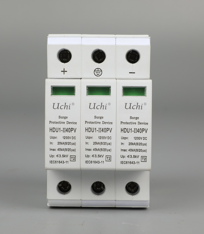 Un Nominal Working Voltage 1000V Surge Protector Breaker 35mm Slide Guide