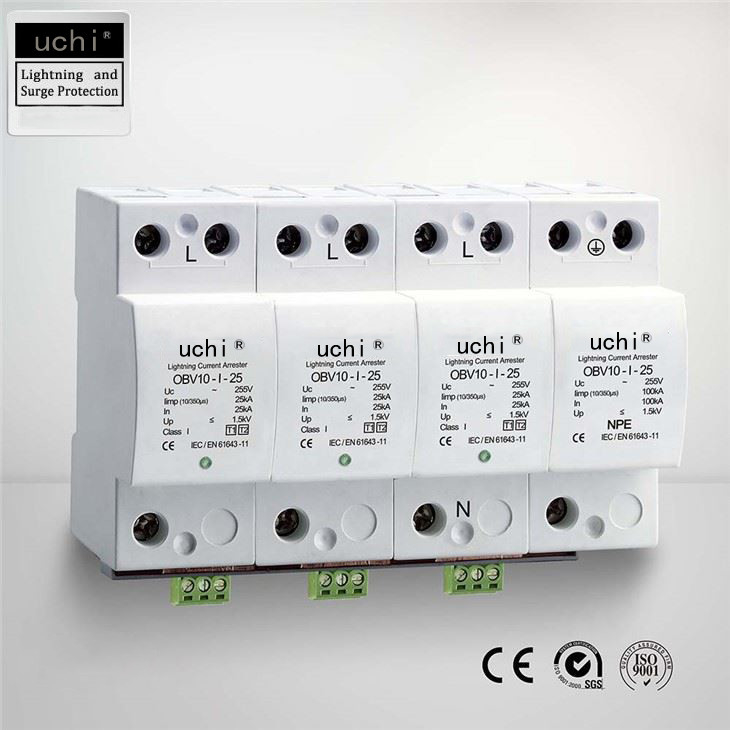Type 1 And Type 2 Surge Protection 4p Poles For Power Transfer Equipment