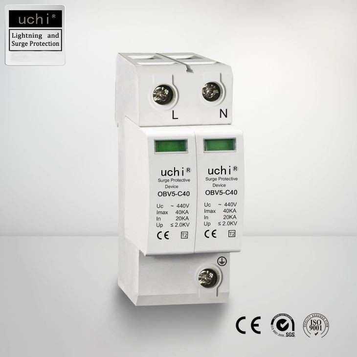 440V AC SPD Type 2 , Single Line Lightning Protection Device