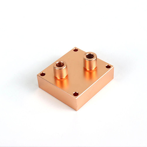 Copper Medical Friction Welding Stir Water Cooling Plate Block FSW