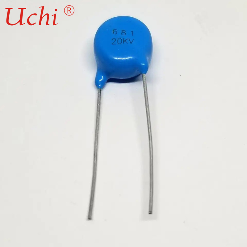 Paraelectric Disc Shape High Voltage Ceramic Capacitor DC 20KV 100pf