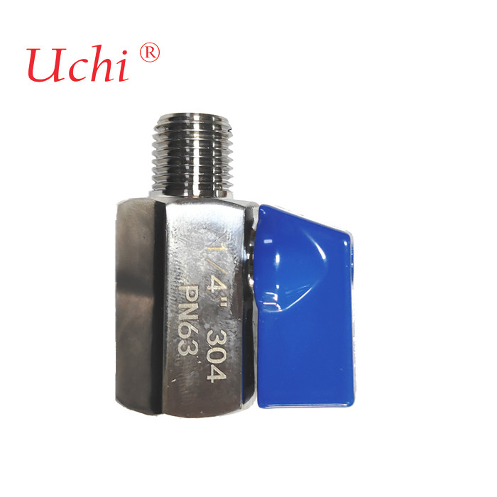 Water Cooling Plate Water Valve 304 Stainless Steel Double Outer Inner And Outer Wire Micro Mini Ball Valve