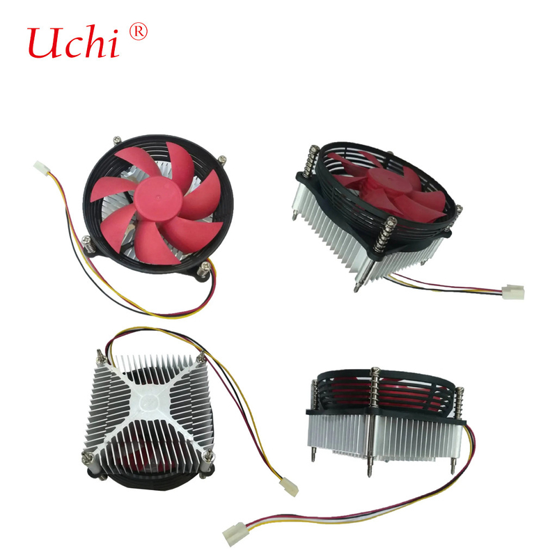 Cpu Cooler PC Intel Processor Socket Lga775 115 Aluminum Heat Sink Fan 3-Pin 4-Pin Pwm Function