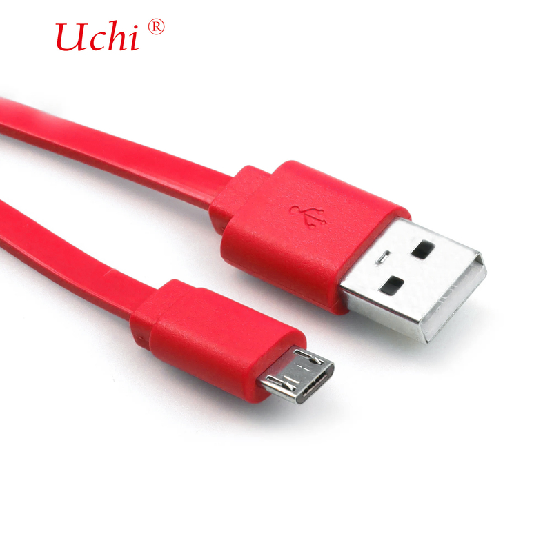 USB 3A Type C Cable Charger PVC Flat Noddle Shape Type Fast Charging For Mobile Cell Phone Charger Cable