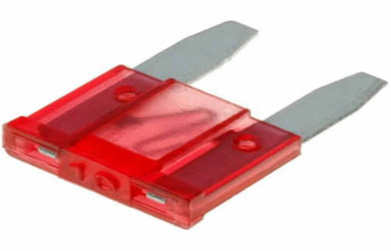 Red Mini Auto Blade Fuse For Fuse Holder , Mini Automotive Fuse