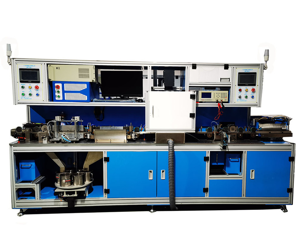 The Varistor Production Equipment Is An Integrated Machine For Testing, Marking, Pin Cutting And Pin Pulling