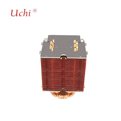 High-Power Pure Copper Zipper Fin Heat Pipe LED Heat Sink