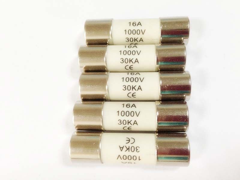 Solar Panel Glass Fuses Photovoltaic Fuse Links 10 x 38 mm 1000V