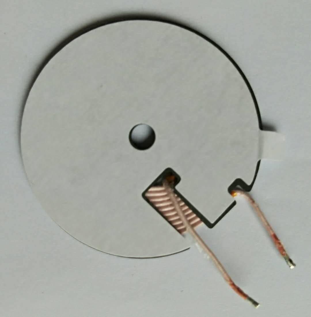 Small Mobile Phone Wireless Charging Coil Double Layer With Ferrite