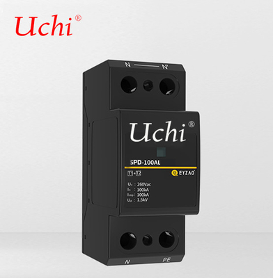 Sealed Metal Air Gap 100kA Surge Protector SPD With IEC And GB Standards