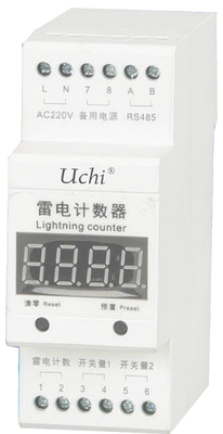 Intelligent Lightning Counter LC Surge Protector Breaker IP20 Enclosure Rating