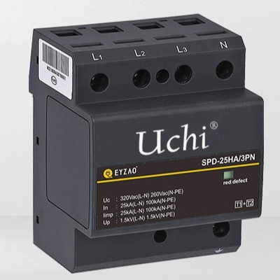 Unique MOV 25kA Power Surge Protector SPD Integrated 1 + 2 Class