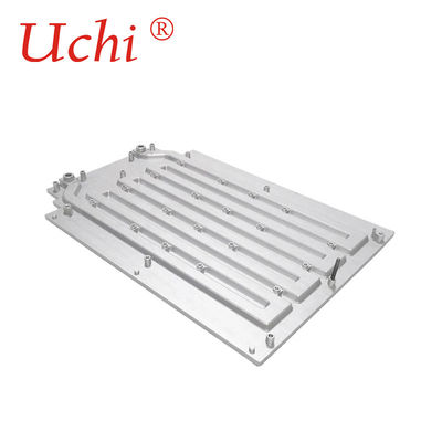 Aluminum Friction Welding Pipes Liquid Cooling Plate 265x180x35mm