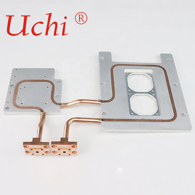 Multiple Profile Aluminum Cold Plate 400W Epoxy Gluing With Copper Pipe