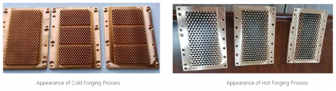 Aluminum-Copper Cold Forged Pin Fin Heat Sink for IGBT Cooling